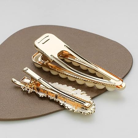Korean Fashion Style Pearl Rhinestone Metal Hair Clips Hair Pin | Stylish Hair Clips for Women | Cute Clips for Womans | Aesthetic & Pearl Hair Kilip Decoration Accessories (Pack of 11 Pcs) - Image 2