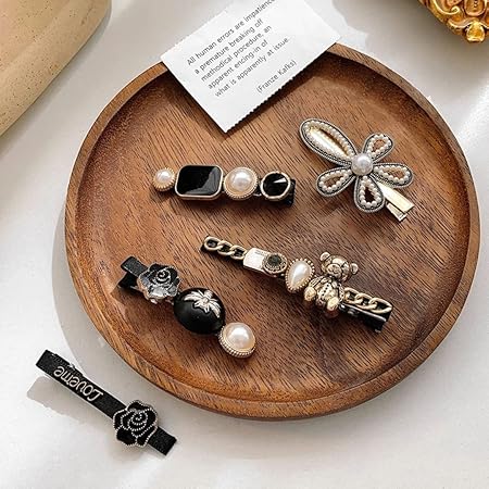 Korean Fashion Style Pearl Rhinestone Metal Hair Clips Hair Pin | Stylish Hair Clips for Women | Cute Clips for Womans | Aesthetic & Pearl Hair Kilip Decoration Accessories (Pack of 11 Pcs) - Image 4